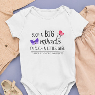 A big miracle Turner syndrome awareness Baby Bodysuit