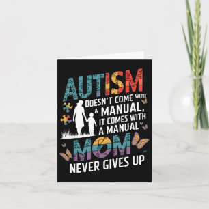 A Big Piece My Heart Has Autism And He's My Son He Card