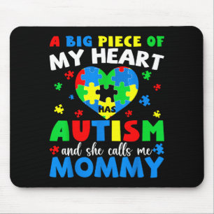 A big piece of heart has autism and calls mummy mouse pad