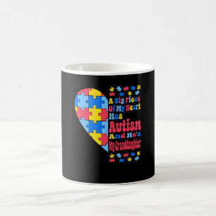 A Big Piece Of My Heart Has Autism And He My Grand Coffee Mug