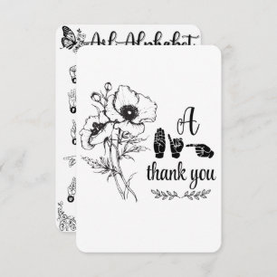 "A Big Thank You" Flat Thank You Card