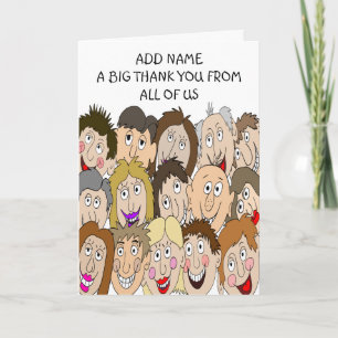 A Big Thank You From All Of Us Card