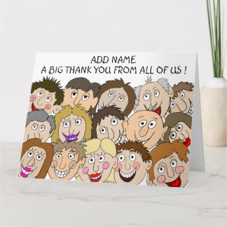 A Big Thank You From All Of Us Card