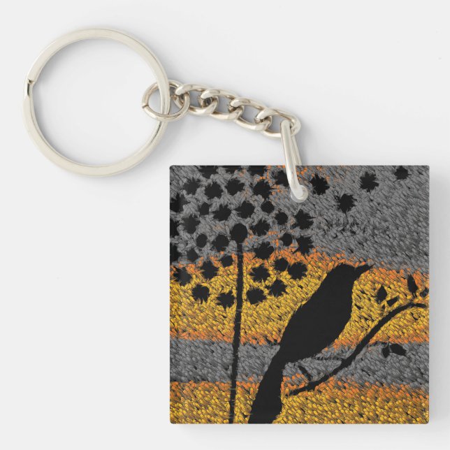 A Bird Among the Feathers  Key Ring (Front)