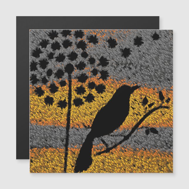 A Bird Among the Feathers Magnet (Front/Back)