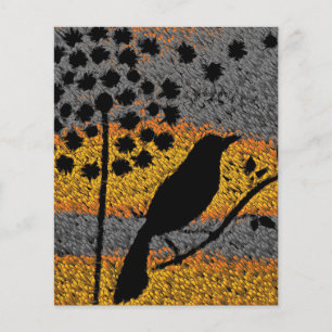A Bird Among the Feathers Paper Sheet