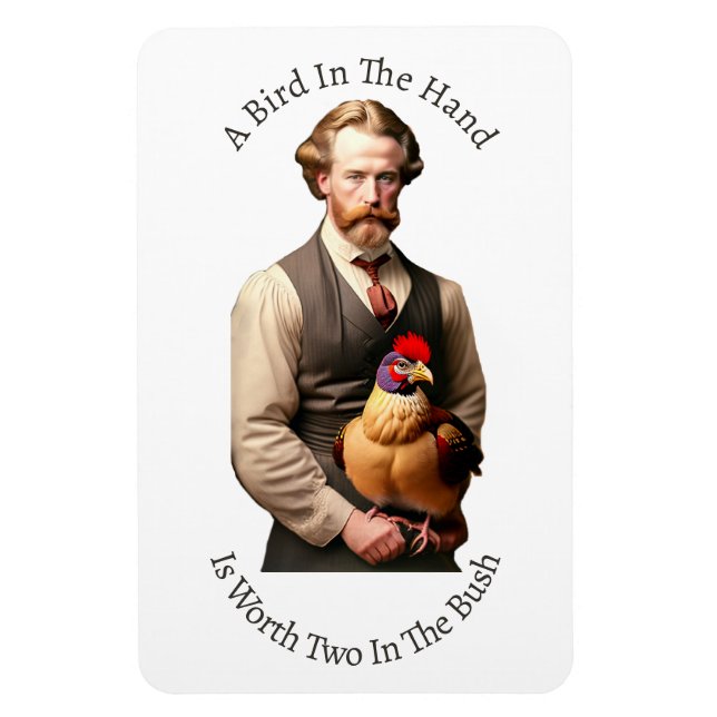A Bird In The Hand Flexible Magnet (Vertical)