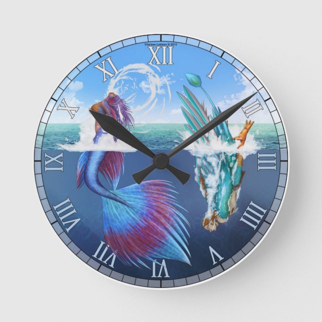 A Bird may love a Fish Clock (Front)