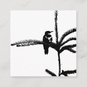 A bird on a branch enclosure card