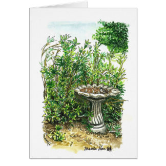 A birdbath