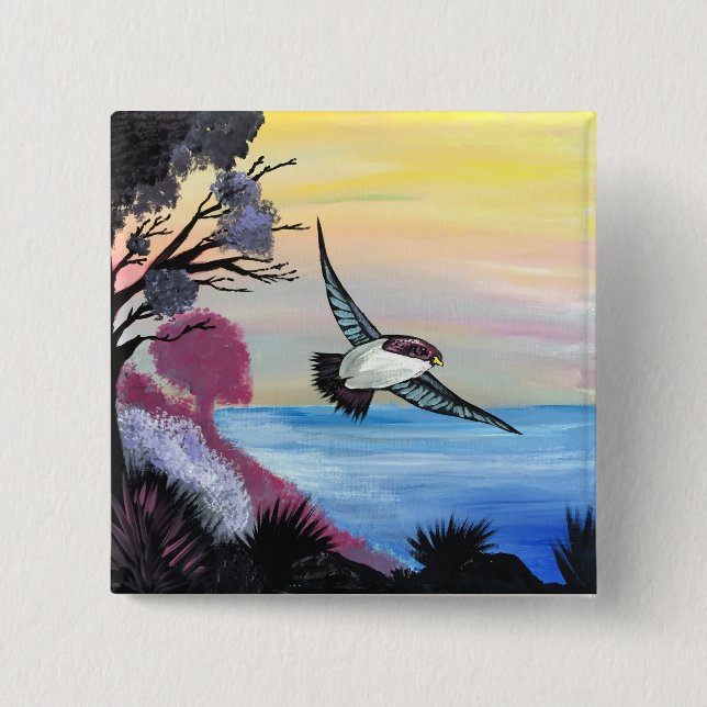A Birds View 15 Cm Square Badge (Front)