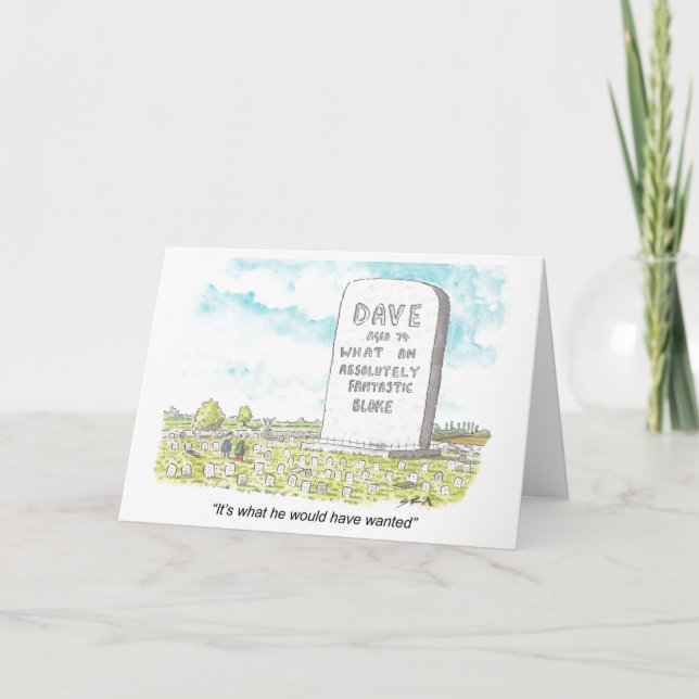 A Birthday Card for Dave (Front)