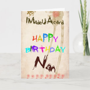 A birthday card for nan