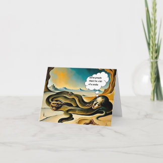 A bit of a snake thank you card