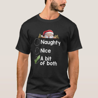 A Bit of Both Christmas Matching Naughty Nice Lis T-Shirt