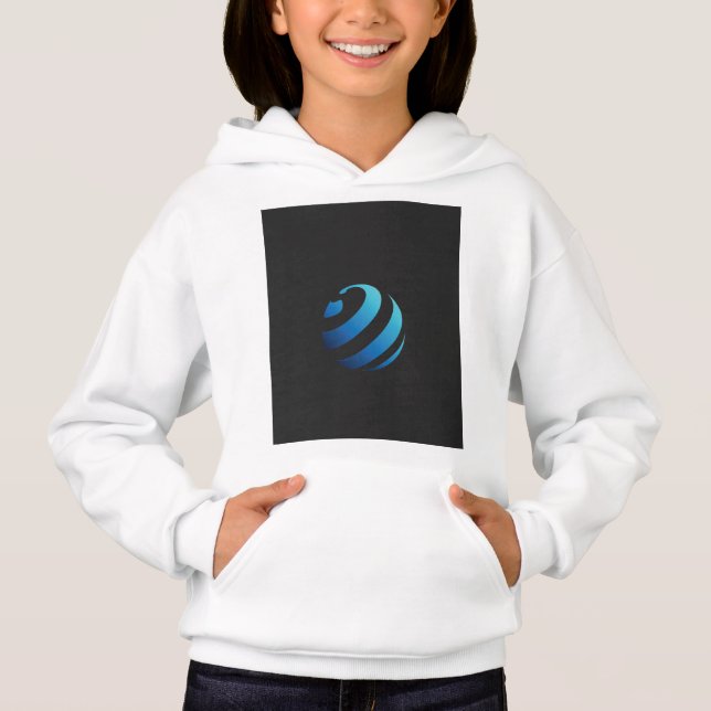 a black and blue logo with a wave on it (Front)