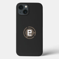 a black and brown logo with the letter 9