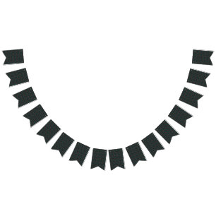 a black and green pattern with a black background bunting 