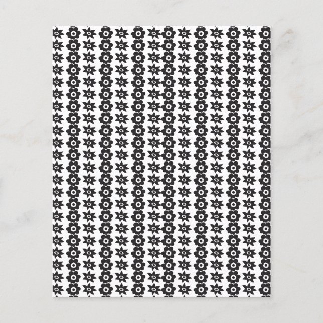 a black and white background with a lot of dots flyer (Front)