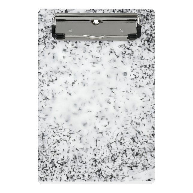 A black and white grainy texture background mini clipboard (Front)