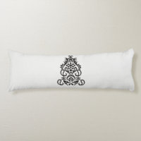 a black and white image of an ornate design