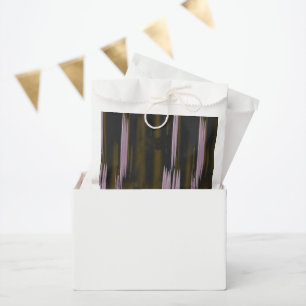 a black and white photo of a building favour bag