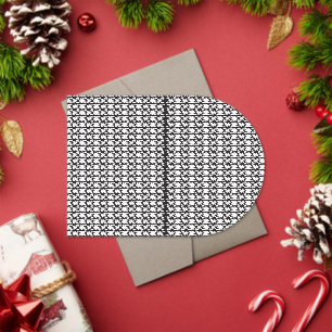 a black and white photo of a pattern acrylic invitations