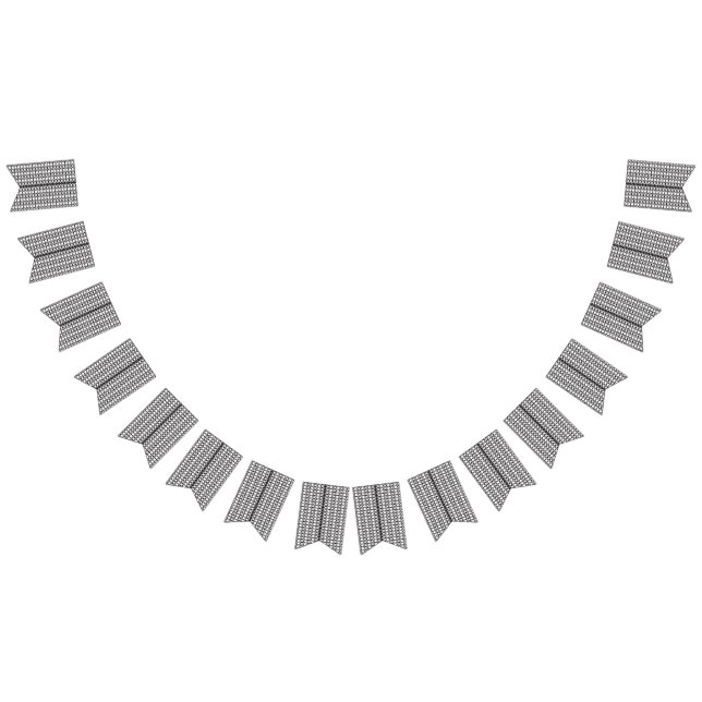 a black and white photo of a pattern bunting  (All)