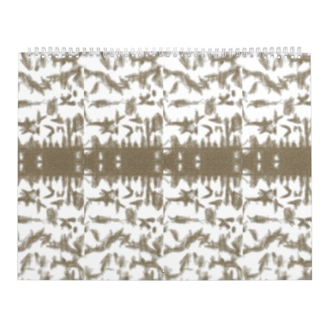 a black and white photo of a pattern calendar (Cover)