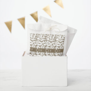 a black and white photo of a pattern favour bag