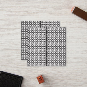 a black and white photo of a pattern loyalty card