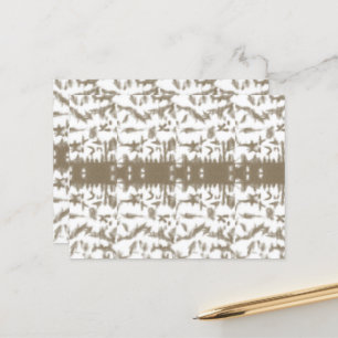 a black and white photo of a pattern postcard