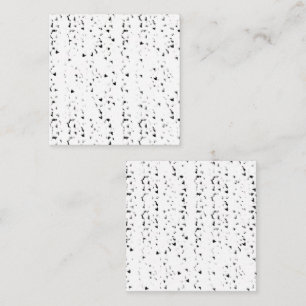 a black and white photo of rain drops appointment card