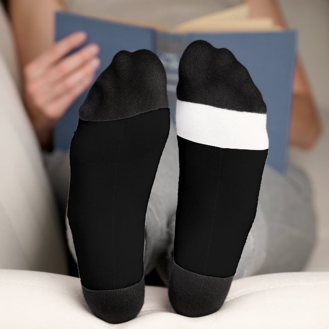 a black and white photo socks (Bottom)