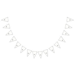 a black and white picture of a bunch of flowers bunting