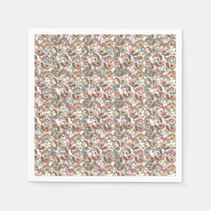 a black background with a red, green and blue patt napkin