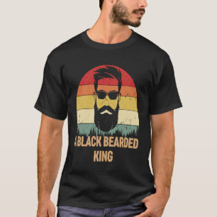 A Black Bearded King Black History Month Vintage B T-Shirt