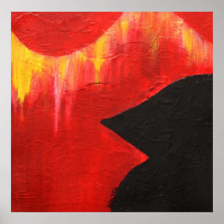 A Black Bird Eats the Old Sky Poster