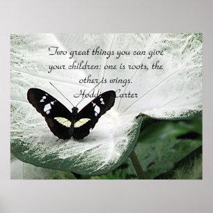 A Black Butterfly quote for Children Poster