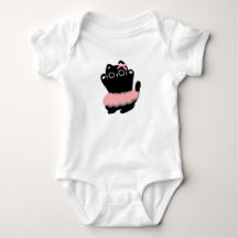 "A Black Cat Comes to Life in a Dance Skirt."