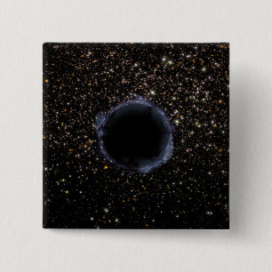 A Black Hole in a Globular Cluster 15 Cm Square Badge