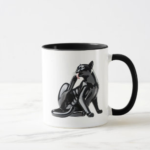 A black panther too beautiful to be true. mug