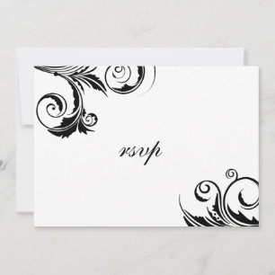 A Black Tie Event -rsvp cards