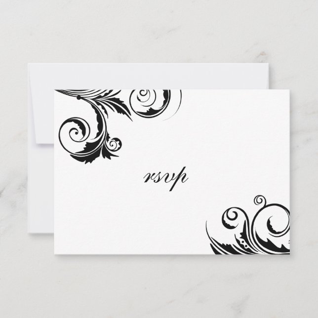 A Black Tie Event -rsvp cards (Front)
