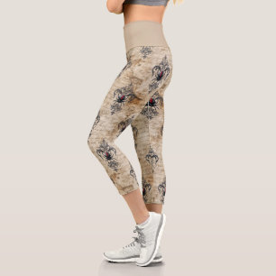 A Black Widow Series Design #19 Capri Leggings