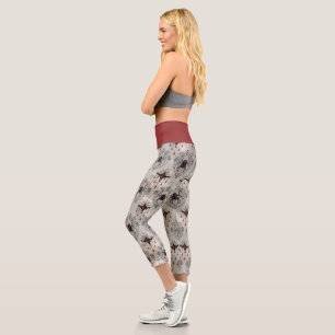 A Black Widow Series Design #24 Capri Leggings