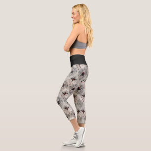 A Black Widow Series Design #24 Capri Leggings