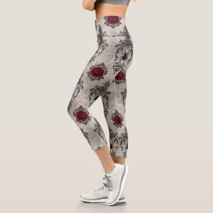 A Black Widow Series Design #26 Capri Leggings