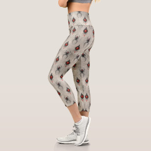 A Black Widow Series Design #27 Capri Leggings