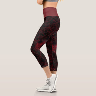 A Black Widow Series Design #5 Capri Leggings